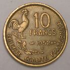 1952 B France French 10 Francs Rooster Coin VF+
