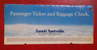 ANSETT AUSTRALIA AIRLINES PASSENGER TICKET AND BAGGAGE CHECK