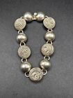 Vintage Taxco Sterling Silver .925 Cord Bracelet Length 7 Inches