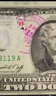 $2 dollar bill 1976 serie F error  without print  stamp Uncirculated