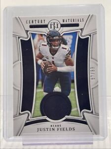 JUSTIN FIELDS 2022 NATIONAL TREASURES CENTURY PATCH /99 Q1207