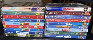New ListingLOT Of 18 DISNEY CLASSIC Kids Movies DVD Pre-Owned Cars Toy Story Nemo Bambi