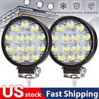 2520LM LED Work Light Flood SPOT Lights For Truck Off Road Tractor ATV Round 2PC