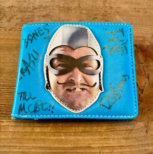 Rare New Autographed AQUABATS Vinyl Wallet by Toddland from 2013!