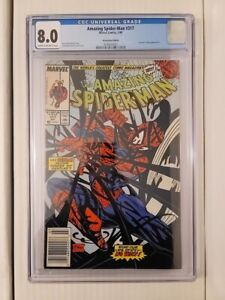 The Amazing Spider-Man #317 CGC 8.0  Todd McFarlane Cover CREAM TO OFF WHITE