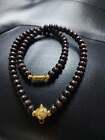 Thai buddha amulet  wood necklace 1hook  length 60 cm  pendant1 .
