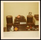 HI-TECH STEREO SYSTEM w RECORD PLAYER, HEADSET & POLAROID ~ 1970s VINTAGE PHOTO