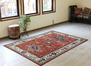 Ballard Gordon Red 9'x12' ft Persian Style Handmade Tufted 100% Woolen Area Rugs