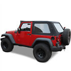 Jeep Wrangler 2 DR JK Frameless Top, 2007-2018, Tinted Windows, Black Sailcloth (For: Jeep)