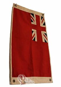 British Red Ensign | Duster End Nautical Union Jack Flag Sewn Cotton 76x43CM