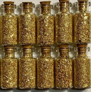 10 Bottles of Large Gold Flakes ..... Lowest price on the Net