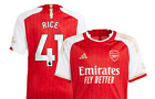 New Arsenal Rice #41  Red Home Youth Kids Soccer Uniform Mbappe Messi Ronaldo