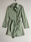 Marc Jacobs Trench Coat Women 4 Army Green Military Style Mid Length Capsule