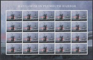 New ListingUnited States 2020 Mayflower in Plymouth Harbor Postage Booklet Stamps of 20 MNH