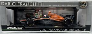 GreenLight 1:18 Dario Franchitti #27 Andretti 2007 Indianapolis 500 Winner RARE!