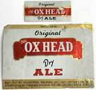 Vintage Foil Old Ox Head Dry Ale Beer Label Rochester New York & Neckband