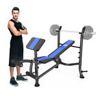 Olympic Weight Bench with Rack Bench Press Rack with Leg Extension Strength Lift