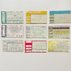 Vintage Concert Ticket Stubs Lot of 9, Rolling Stones, Phil Collins, Huey Lewis