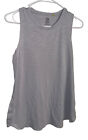 Tasc Performance Womens Sleeveless Top Size Small Gray Cotton Bamboo Blend