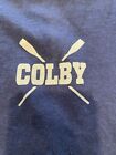 Colby College Crew Rowing  T-Shirt Navy, Men’s Large, 100% Cotton, NEW