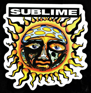 Sublime Sun Logo Sticker Decal Raggae, Rock n Roll, Ska, Punk