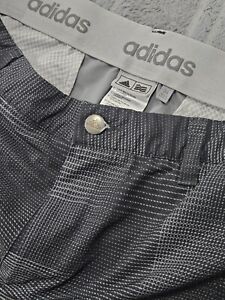 Adidas Ultimate365 Mens Golf Chino Shorts Black And Gray Size 34