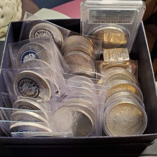 New Listing2lb 10 Oz Silver Coin Collection !! Pinehurst Bullion Etc