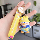 Cute Yellow Fat Head Duck Cartoon Kawaii Keychain Wallet Charm Keychain
