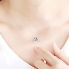 NECKLACE FLOATING INVISIBLE CZ CRYSTAL DAINTY NECKLACE 8MM CLEAR CRYSTAL !*USA*!