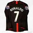 Ronaldo 7 jersey Manchester United 2008 Long sleeve Retro Away Jersey size 2XL