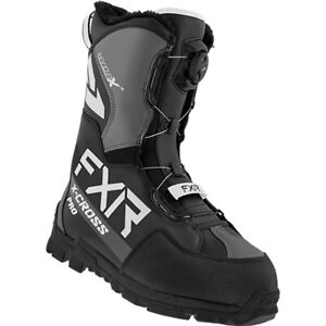 FXR X-Cross Pro BOA Snow Boots Waterproof Insulated Fixed Liner Black Ops