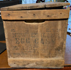Antique 1800’s New England Egg Crate Wood Box Jos. Breck & Sons Boston Mass