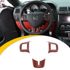For 09-14 Dodge Challenger/Charger Steering Wheel Decor Cover Trim Accessories (For: 2012 Dodge Challenger)