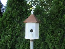 RED CEDAR PAINTED COPPER ROOF BIRD HOUSE