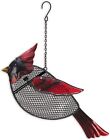 Cardinal Hanging Metal Seed Bird Feeder by Sunset Vista Designs