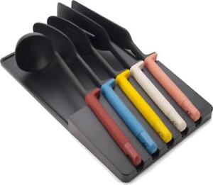 Joseph Elevate Store 5-piece Utensil Set with In-drawer Storage Tray, Multicolor