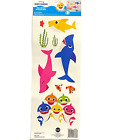 Baby Shark 9 Wall Decals Removable Pinkfong Large Sharks up to 6