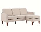 Luxury Couch Living Room Furniture 3 Seats Convertible Sectional Sofa Set