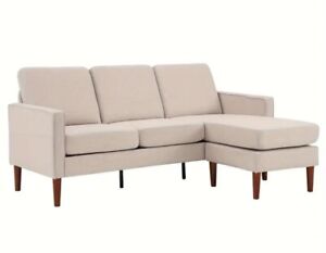 Couch Living Room Furniture 3 Seat Convertible Sectional Sofa Set with Chaise
