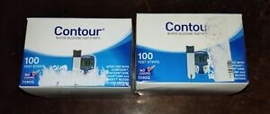 2 x 100 CT 7090G BAYER CONTOUR Blood Glucose Test Strips EXP 4/30/24 + 10/31/24