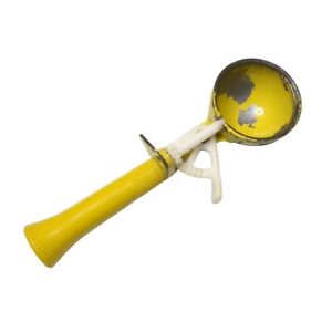 Vintage Bonny Products NY Yellow Mechanical  Ice Cream Scoop USA