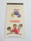 Zanies Comedy Club Chicago Illinois Diamond Front Strike 30 Matchbook Cover MB2