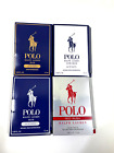 4x POLO RALPH LAUREN Men's Fragrance Sample RED RUSH/BLUE/ULTRA BLUE/Gold Blend