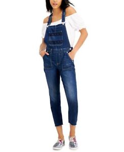 Tommy Jeans Women's Denim Logo Overall Jeans Blue Size 29