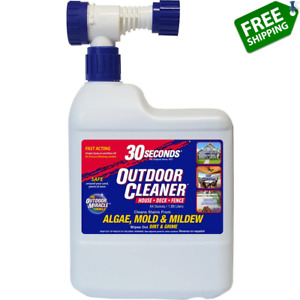 30 Seconds Outdoor Cleaner Algae Mold & Mildew Ready To Spray Hose End 64 Oz