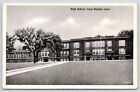 Coon Rapids Iowa~High School~1941 B&W CT Photo-Cote Postcard