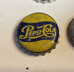 New Listing50's Pepsi cola SODA crown bottle cap top cork acl cone flat Quebec Canada label