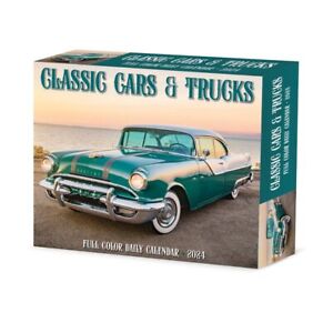 Willow Creek Press,  Classic Cars and Trucks 2024 Desk Calendar