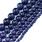 Blue Goldstone Round Spacer Beads 15