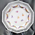 New ListingSchumann Bavaria Porcelain Plate Flower Garland SCH90 9.8